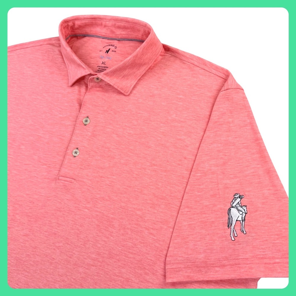 johnnie-O Maddox‎ Polo Men's XL Tango Cowboy Miner Golf Stretch UPF 50 Top Shelf